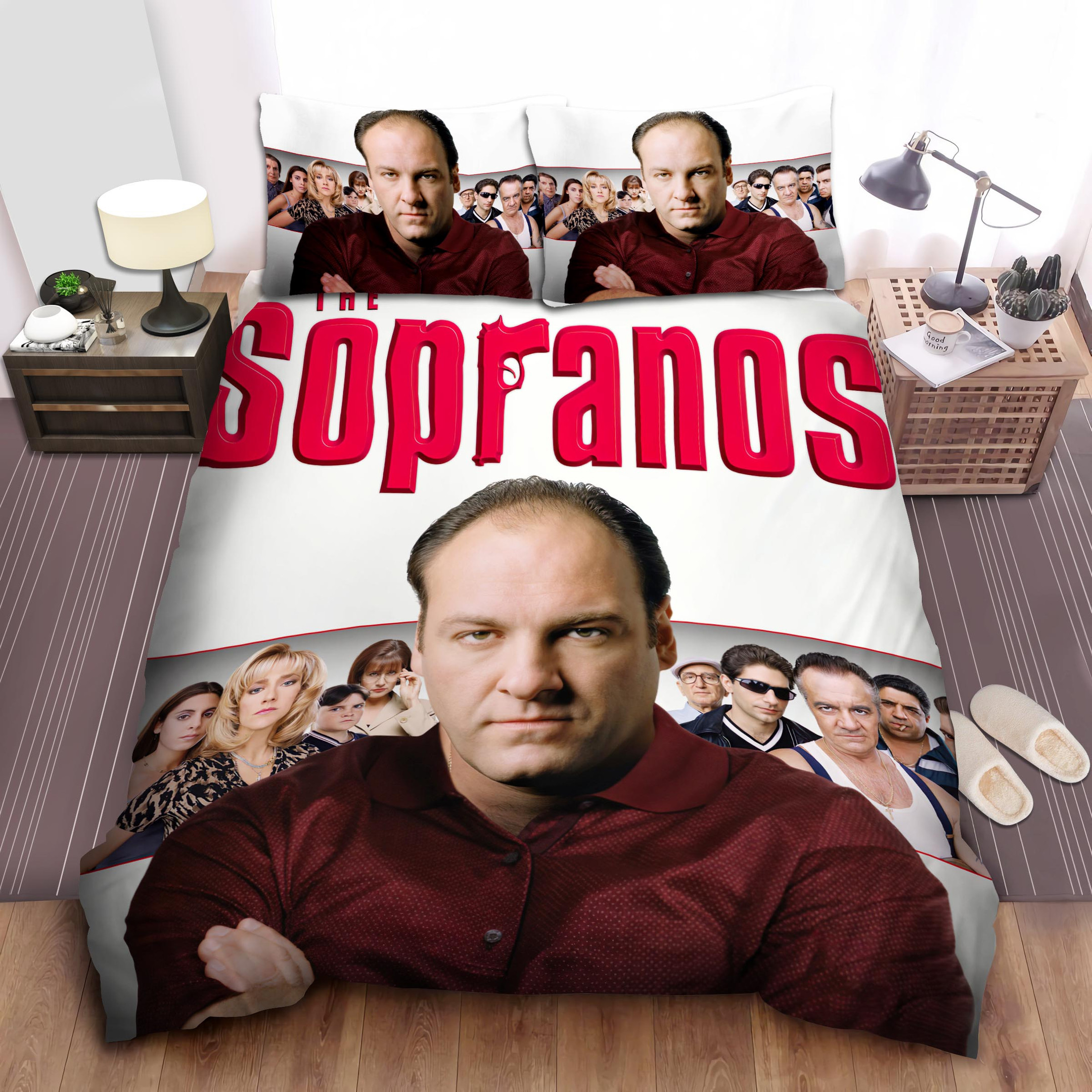 the sopranos original character poster bed sheet spread duvet cover bedding sets ewtm1