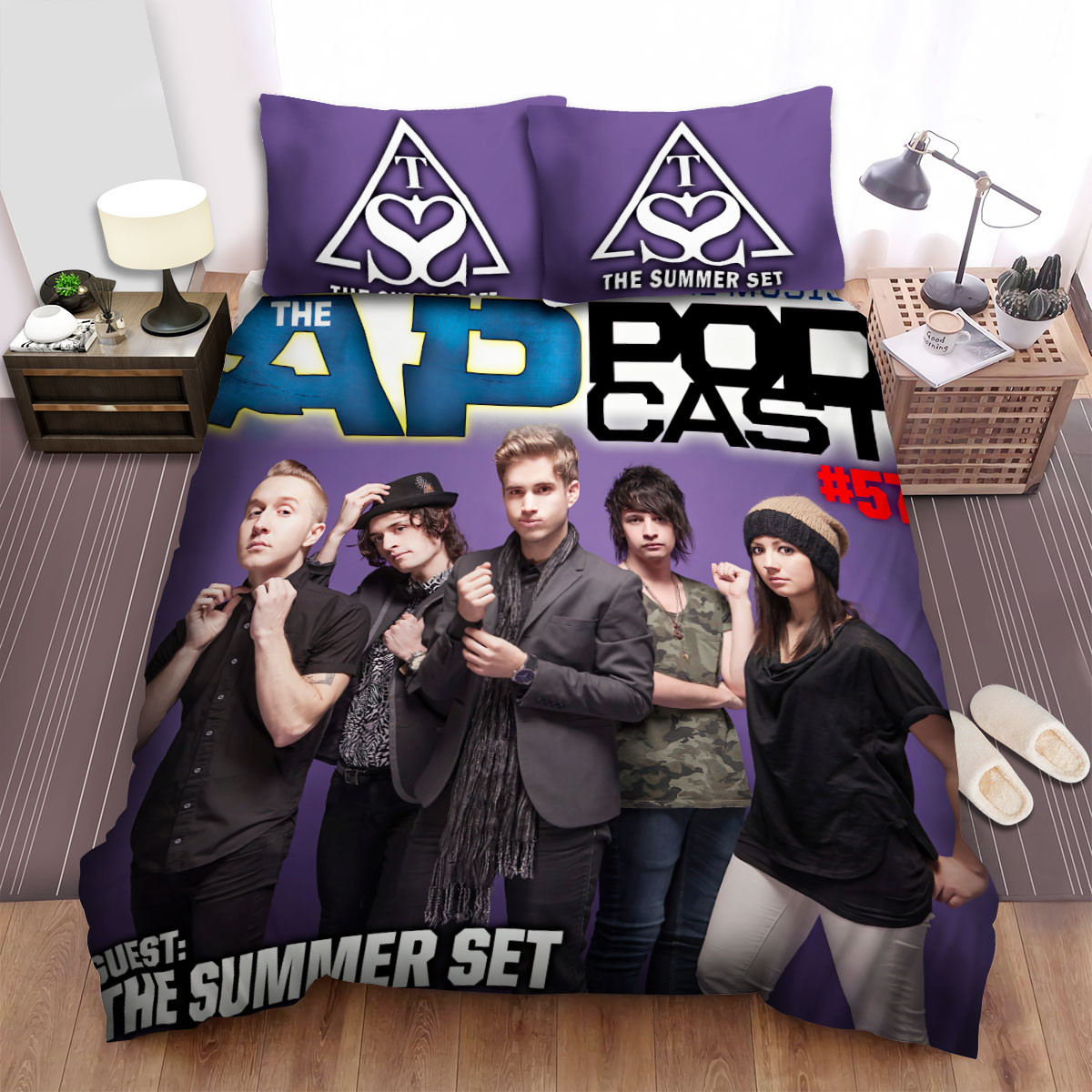 the summer set music band podcast 57 cover bed sheets spread comforter duvet cover bedding sets 3dn0k