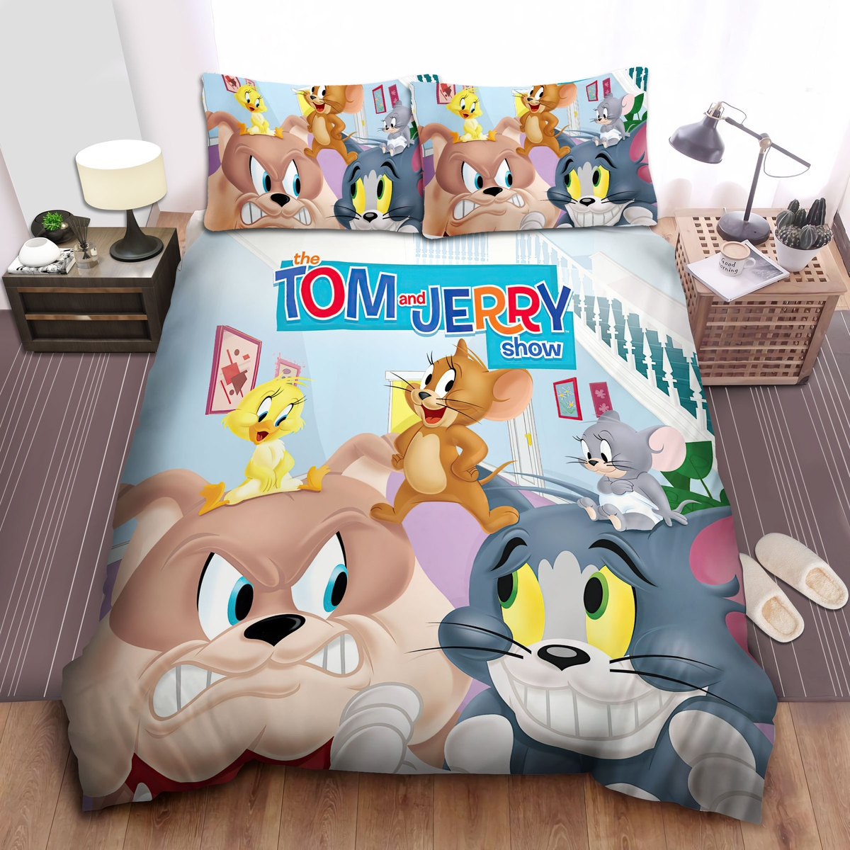 the tom and jerry show promo art duvet cover bedroom sets comfortable bedding sets hyzlh