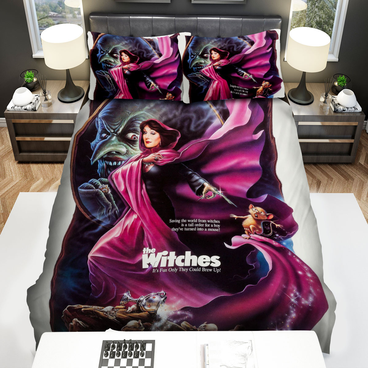 the witches 1990 movie poster bed sheets spread comforter duvet cover bedding sets vr1uq