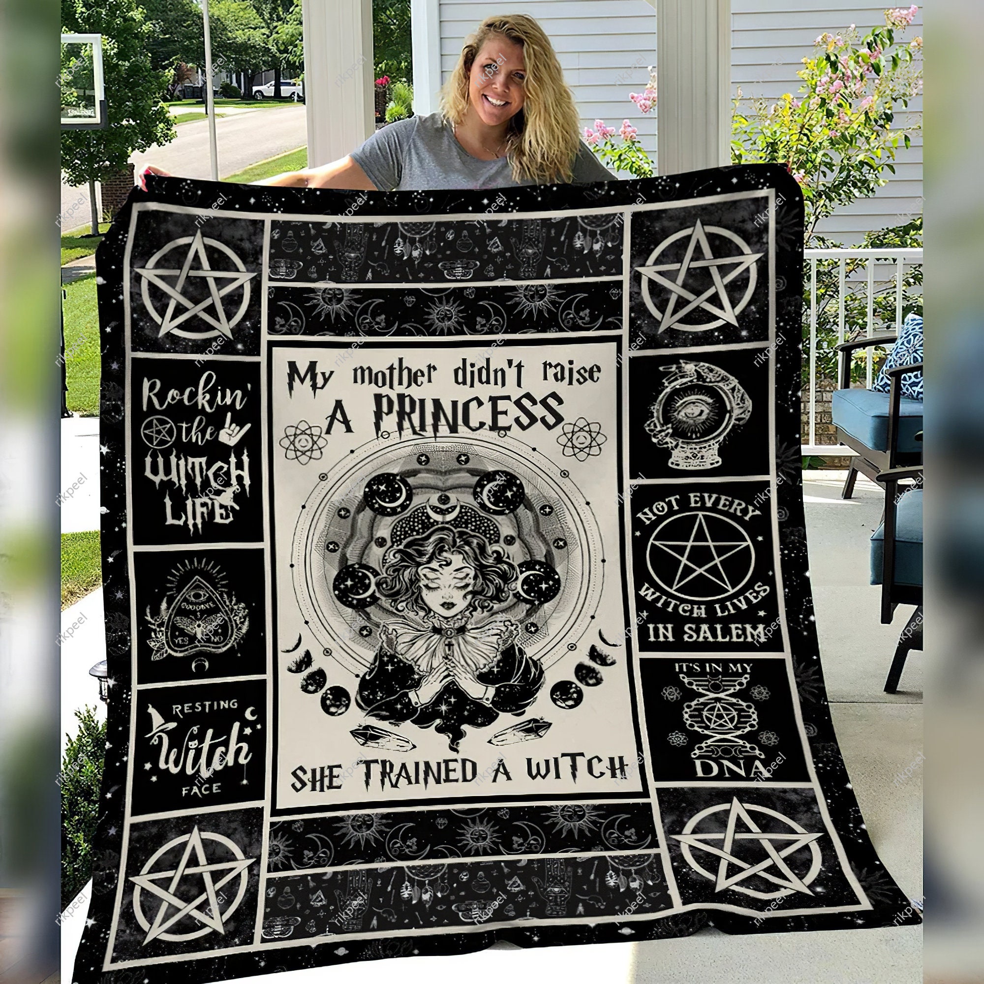 the witches halloween vintage vibes magical fall blanket 6wh4r