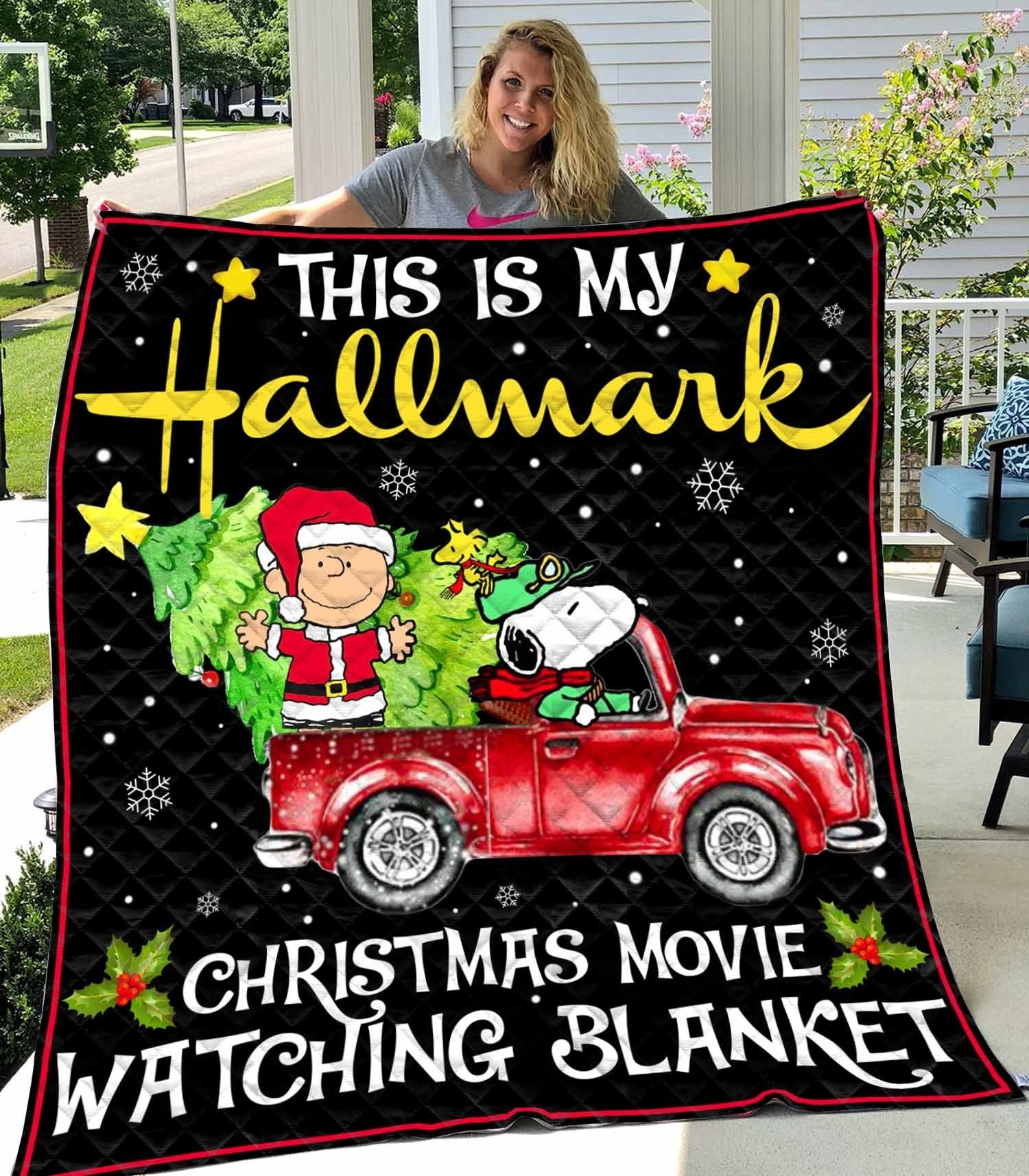 this is my christmas truck fleece sherpa blanket 1ma0r