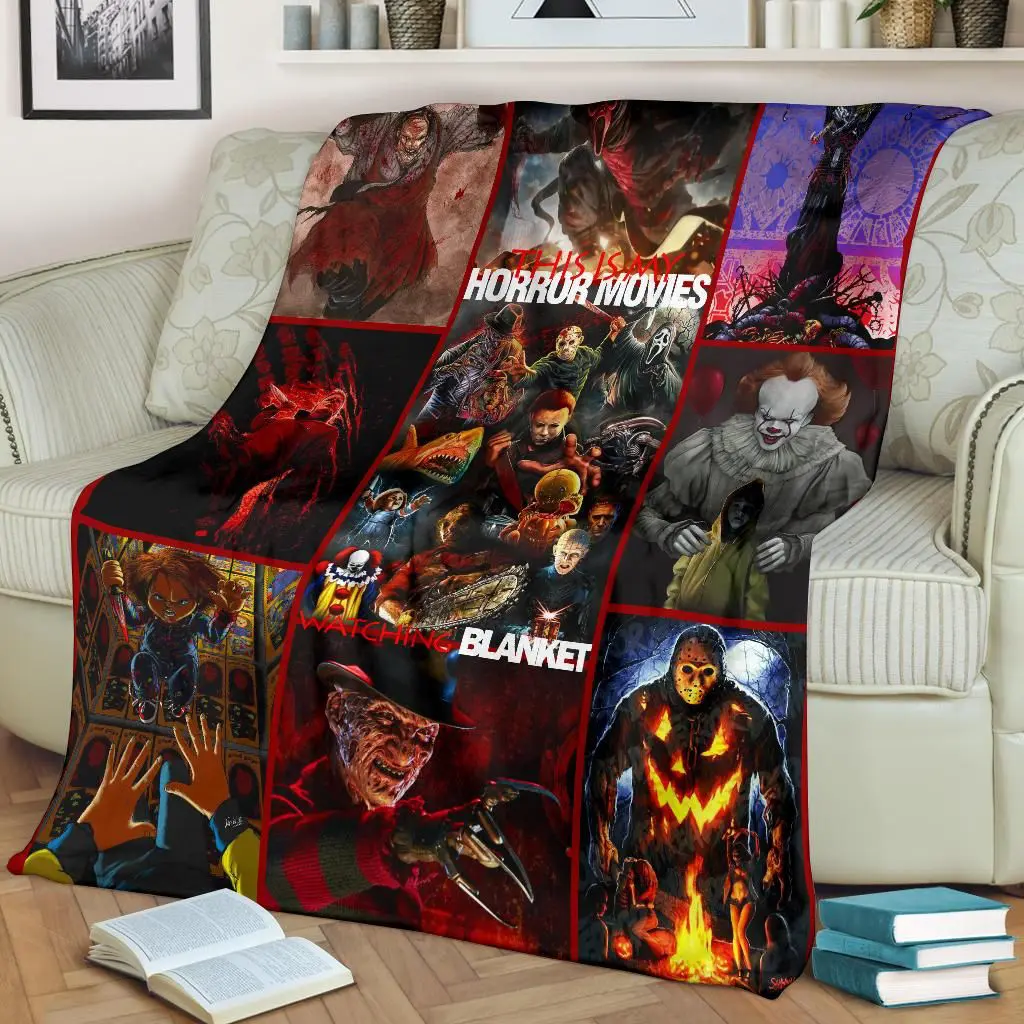 this is my horror movies watching throw blanket vbtek