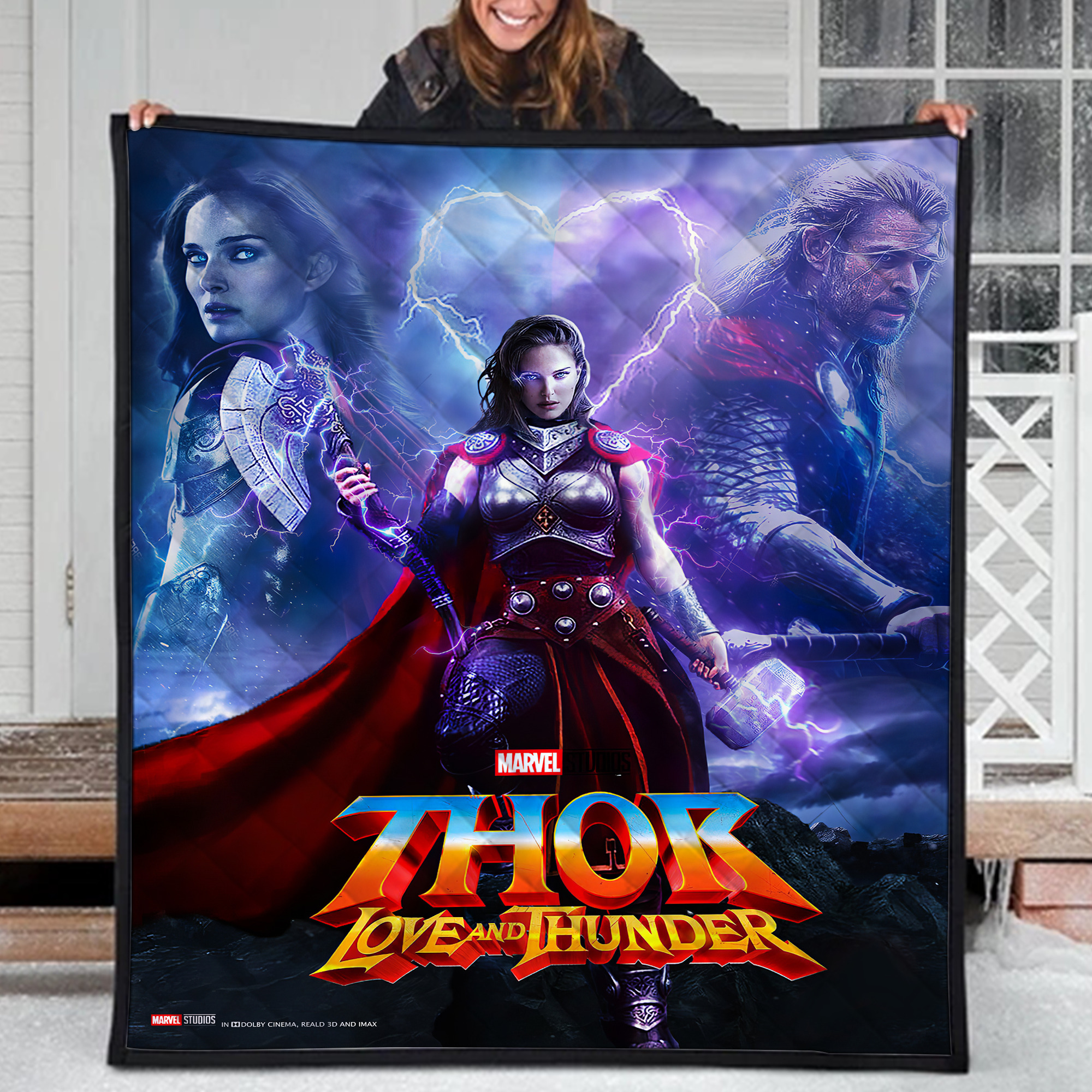 thor love and thunder marvel comics quilt blanket 0xlg6