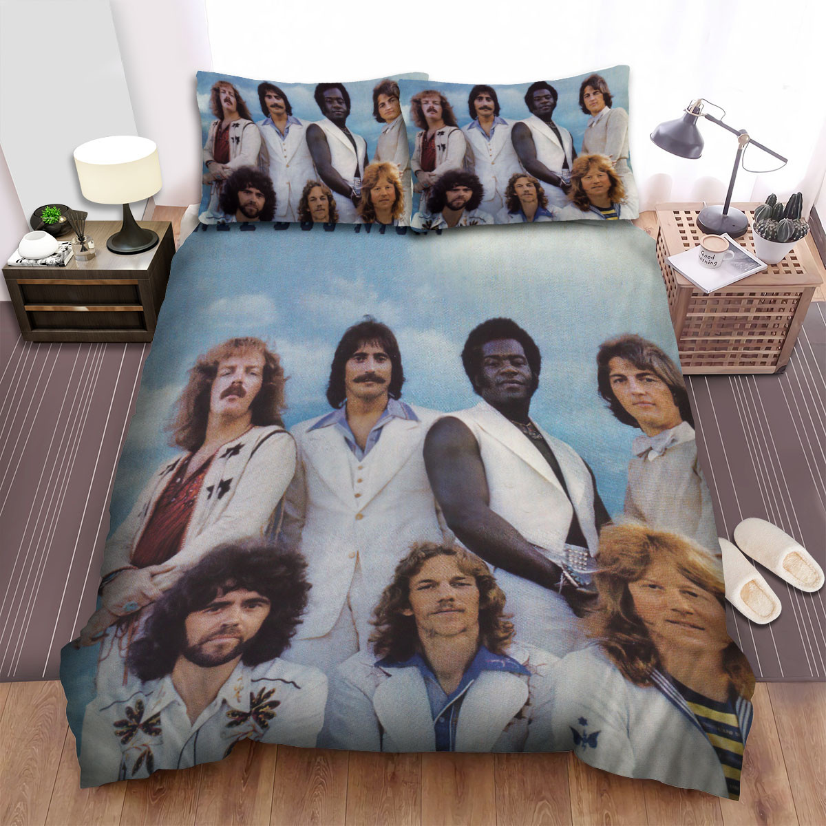 three dog night cyan album cover bed sheets spread comforter duvet cover bedding sets jxdfx