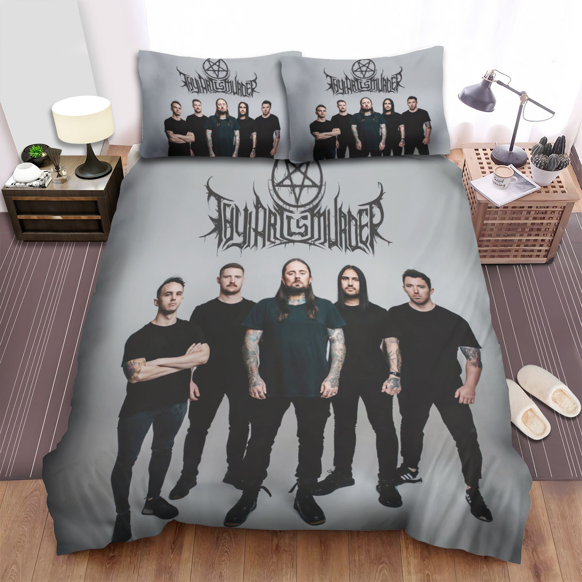 thy art is murder photoshoot bed sheets spread comforter duvet cover bedding sets xpuuq