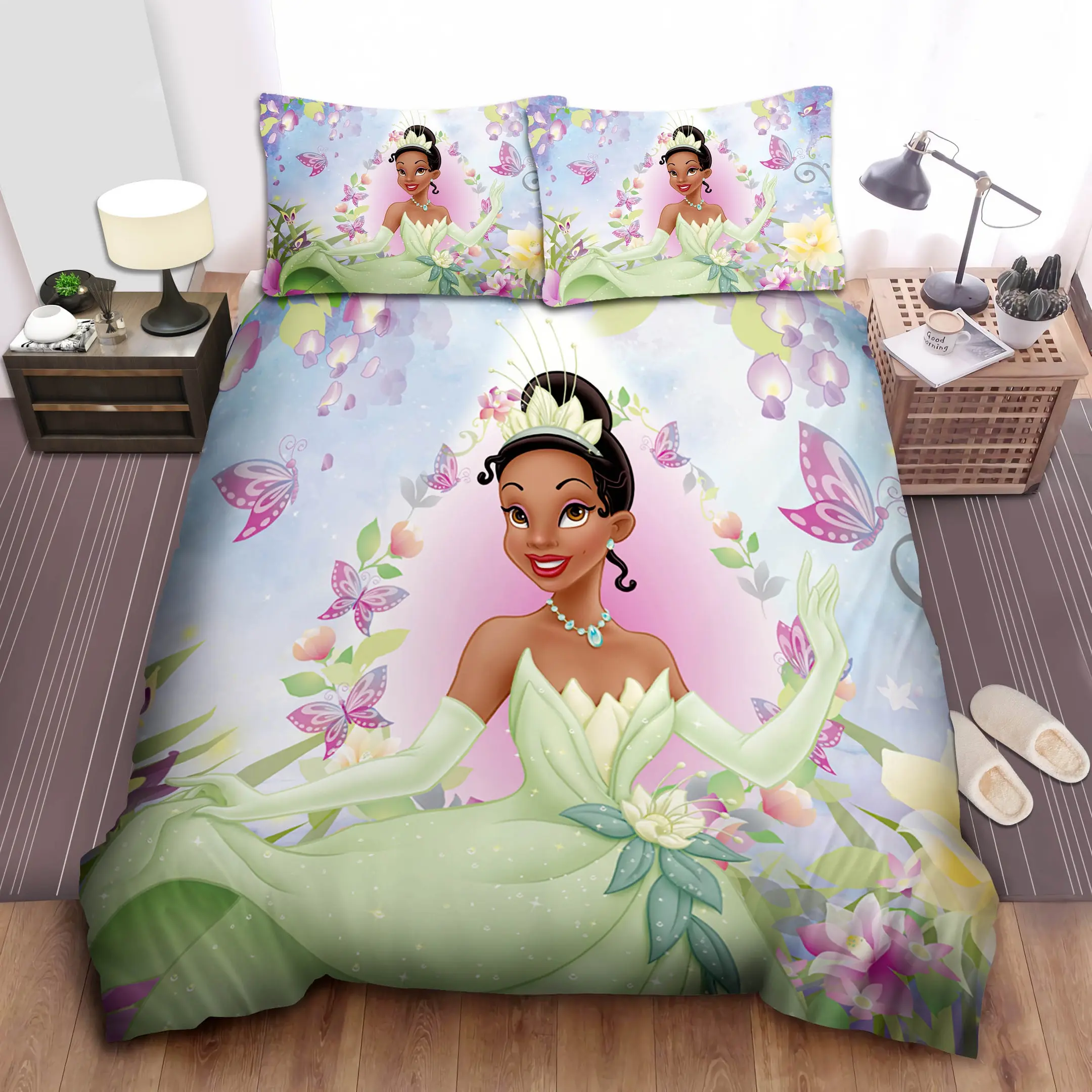 tiana disney cartoon reversible duvet cover bedroom sets comfortable bedding sets ikxuf
