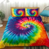 tie dyed purple blue red duvet cover bedroom sets comfortable bedding sets djet8