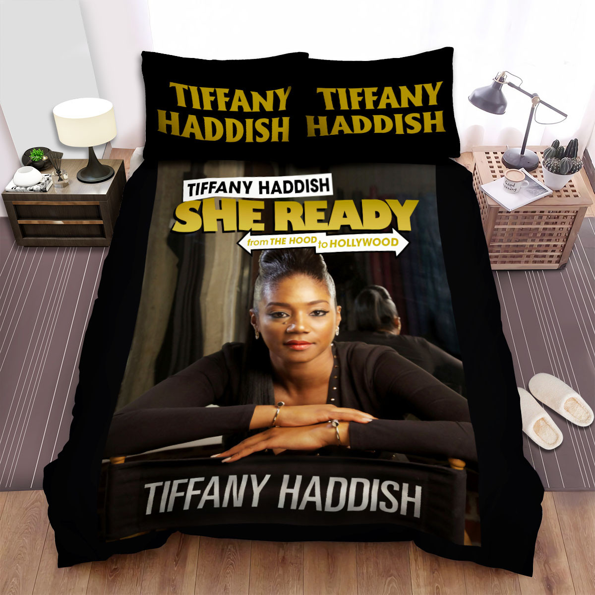 tiffany haddish she ready bed sheets spread comforter duvet cover bedding sets x7jhv