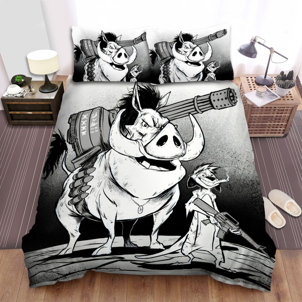 timon and pumbaa tartical team duvet cover bedroom sets comfortable bedding sets hc7ff