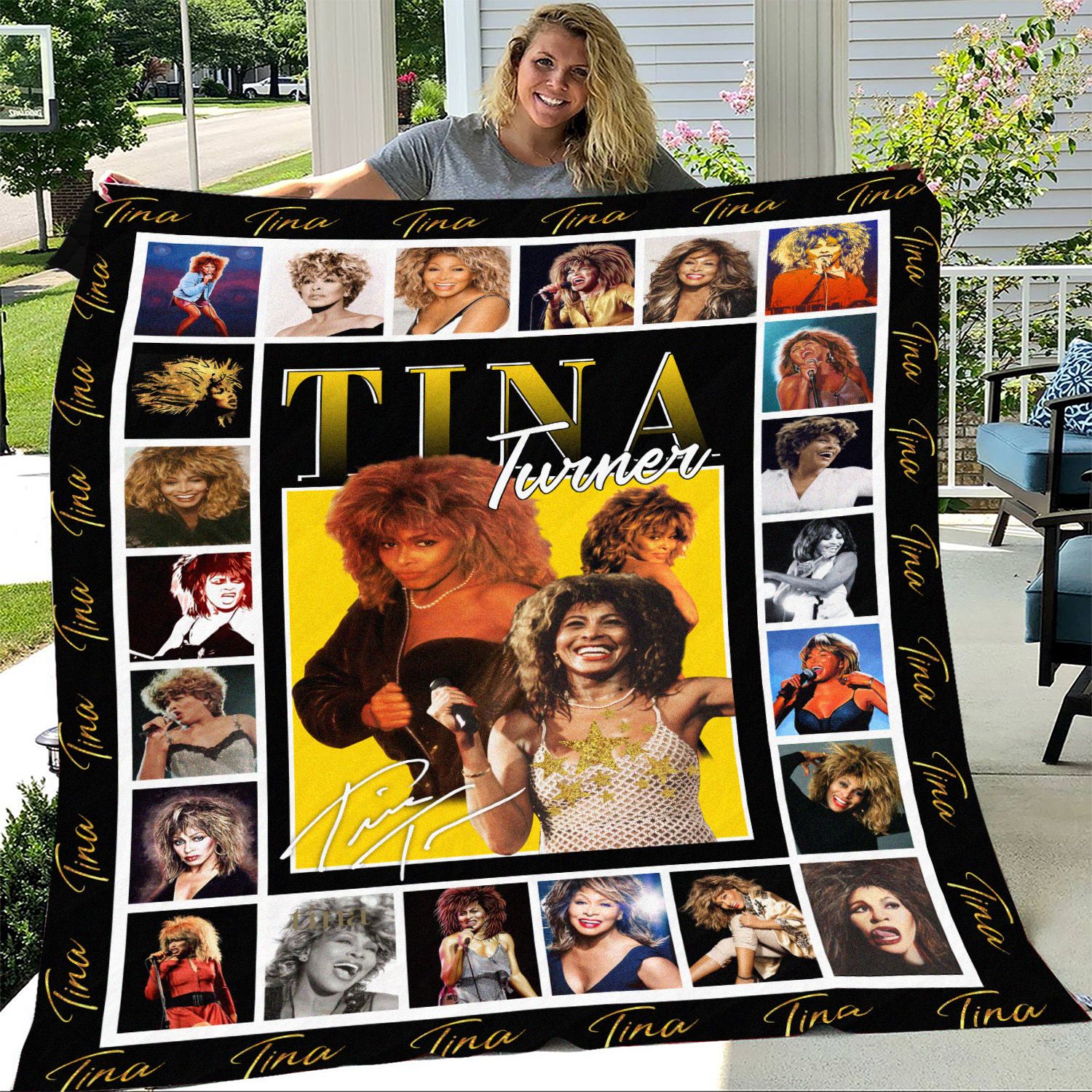 tina turner inspired throw blanket xx70h