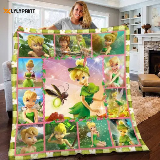 tinker bell 2 quilt blanket for fans home decor gift 1