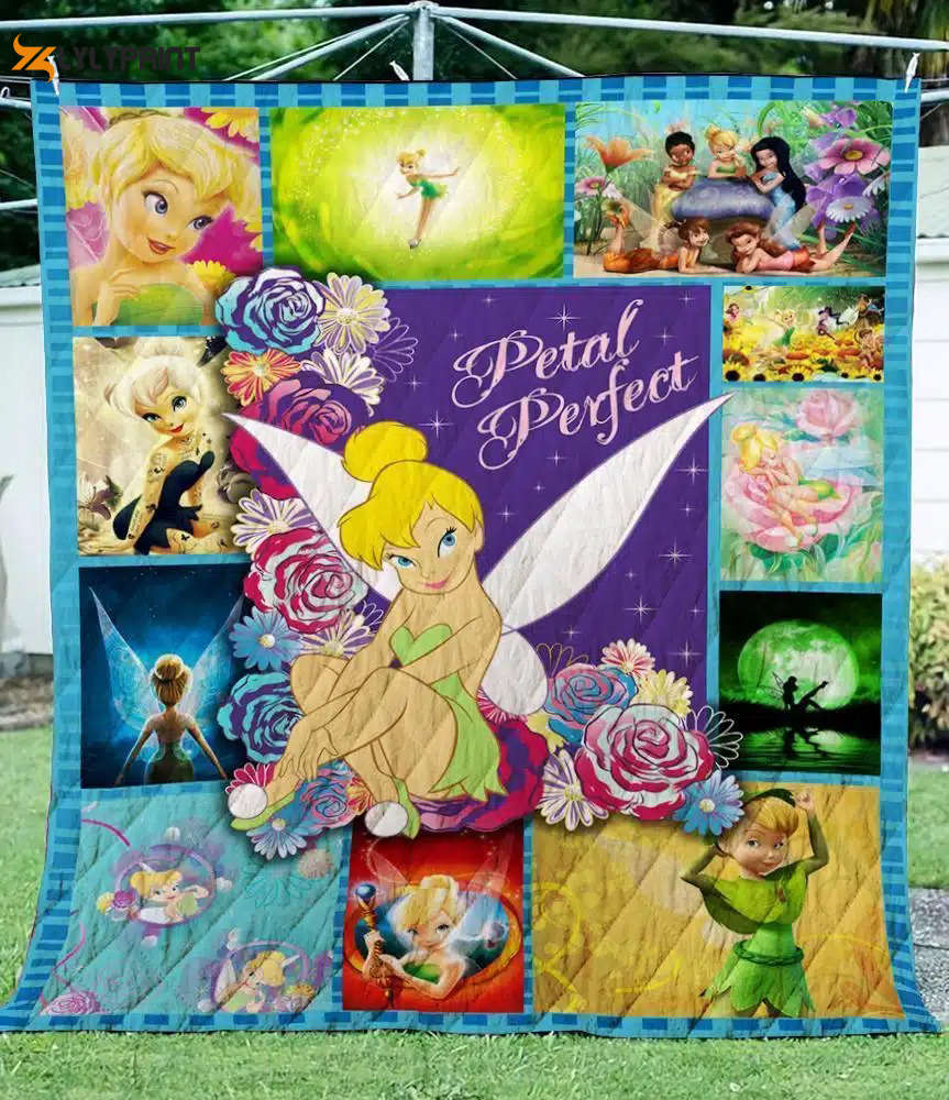 tinker bell 3 quilt blanket for fans home decor gift 1