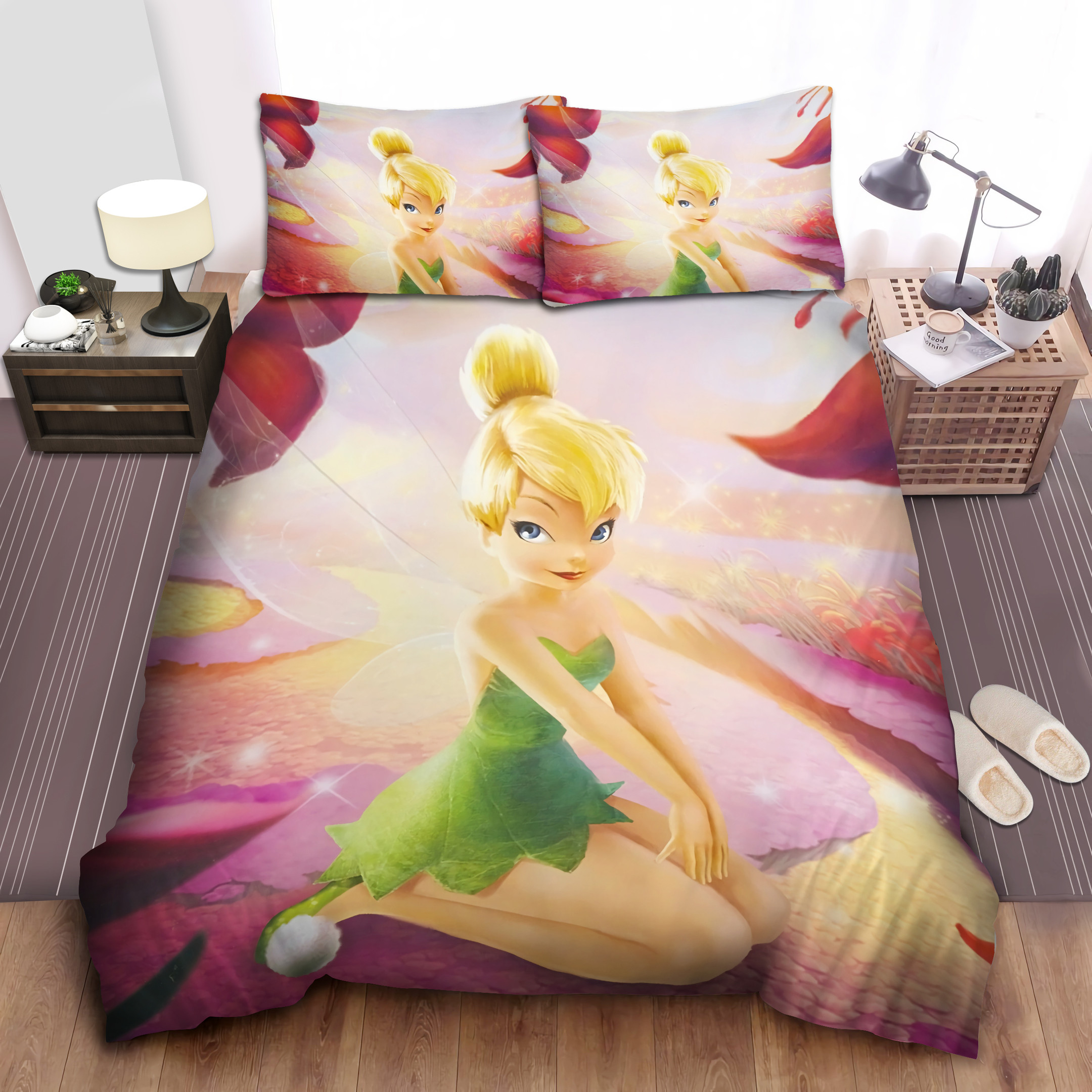 tinkerbell in flower path duvet cover bedroom sets comfortable bedding sets xnhcu