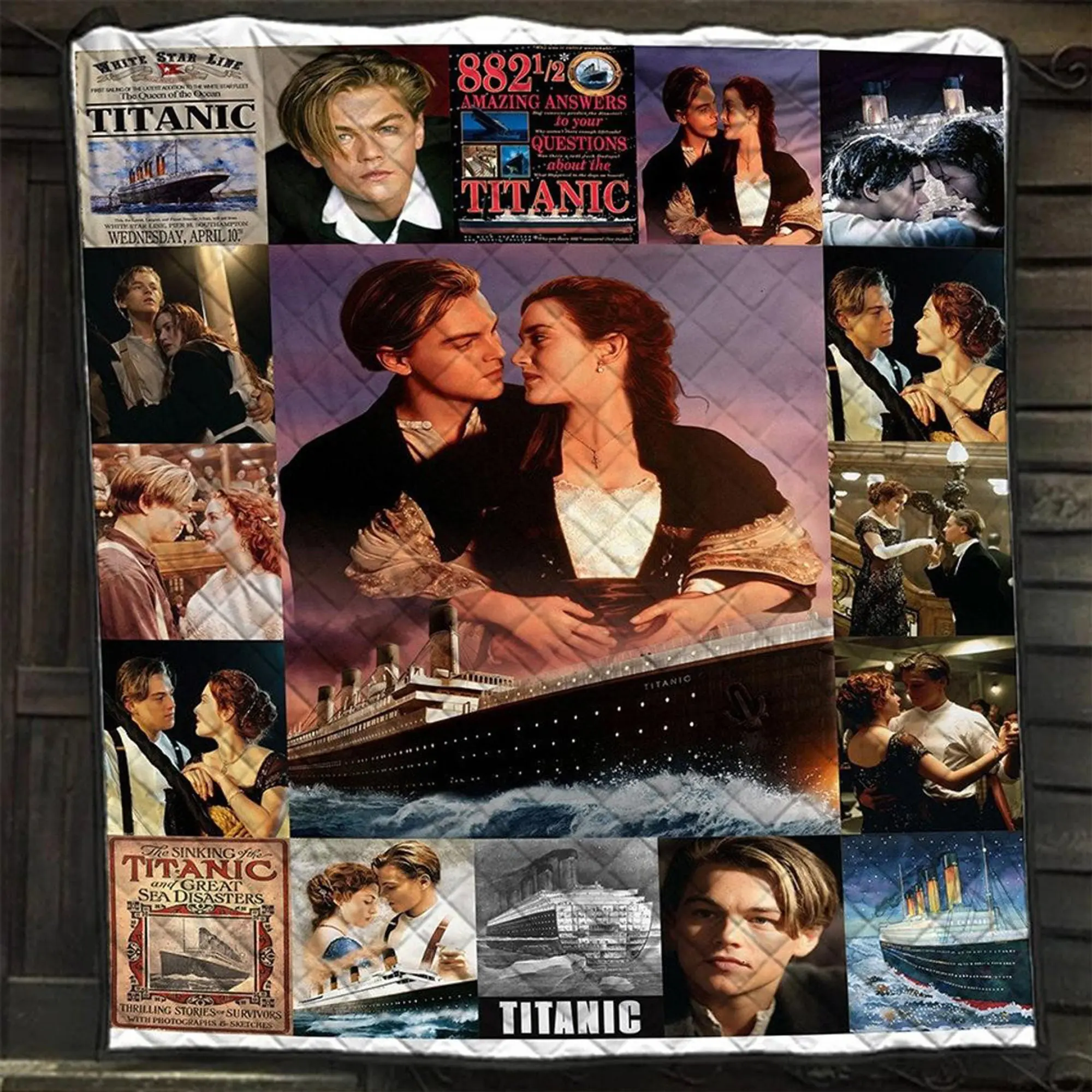 titanic american epic romance and disaster film quilt blanket j4i1c