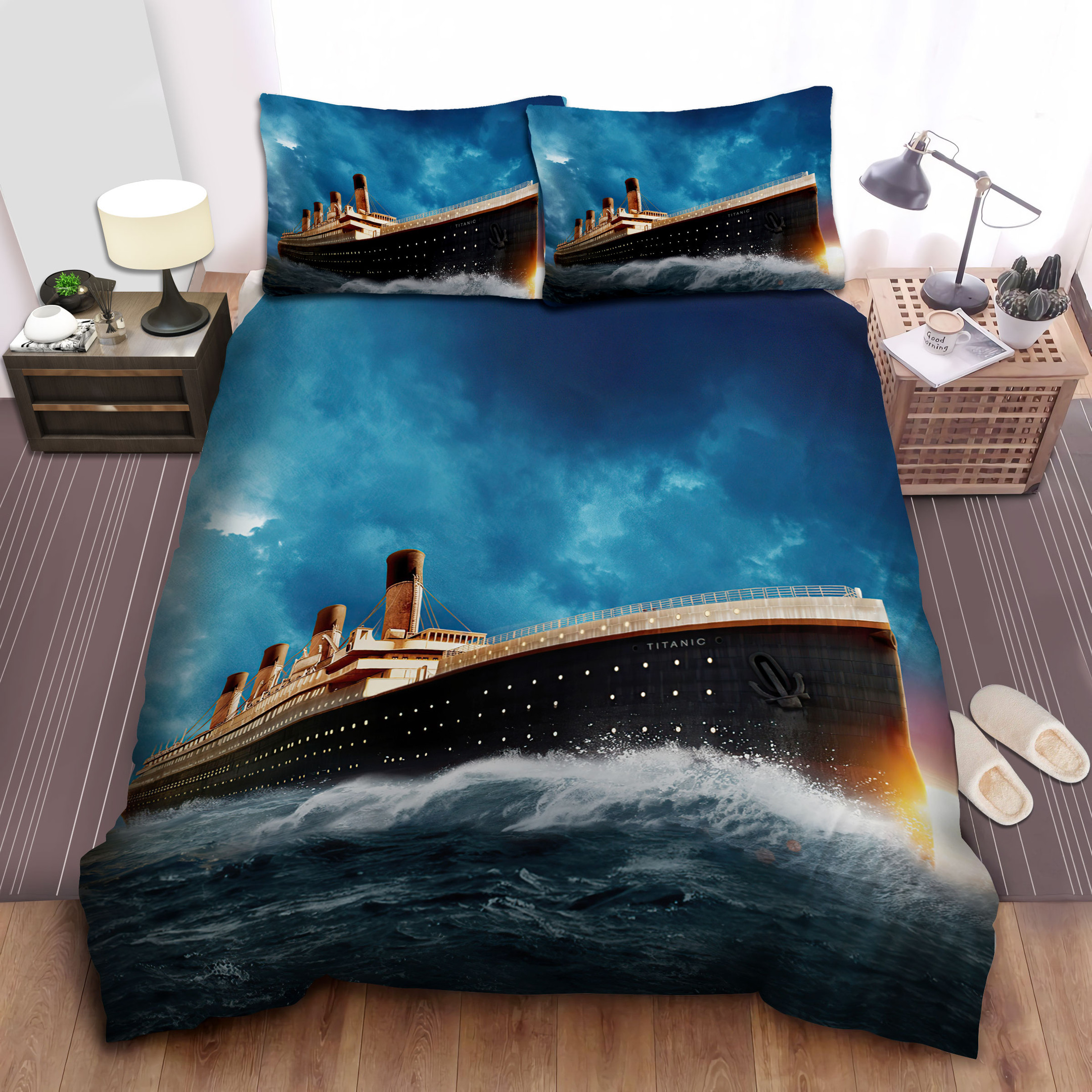 titanic illustration bedding sets duvet cover comforter bed sheets 5tkf1