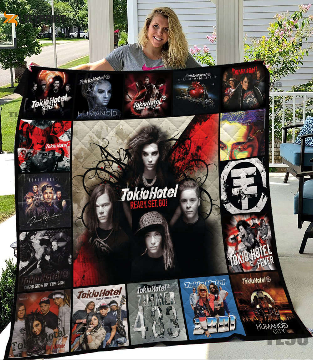 tokio hotel quilt blanket for fans home decor gift 1