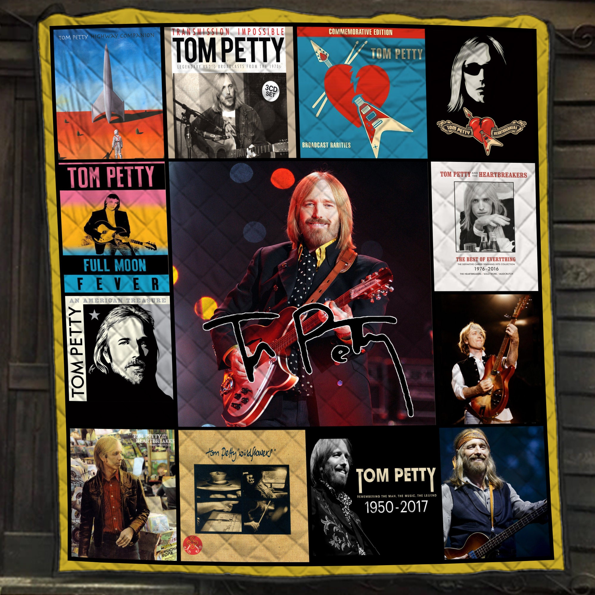 tom petty albums for rock musical lovers quilt blanket j9k8w