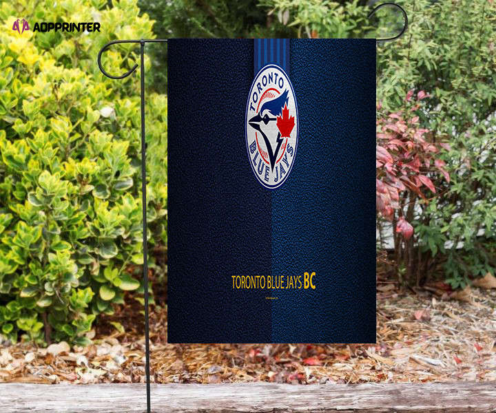 toronto blue jays russell bird blue leather double sided printing garden flag home decor gifts