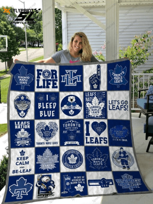 toronto maple leafs 2 quilt blanket