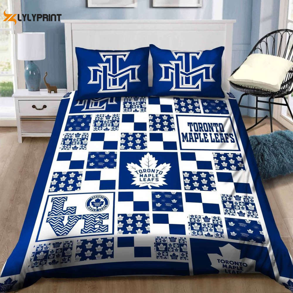toronto maple leafs duvet cover bedding set bd871