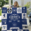 toronto maple leafs quilt blanket for fans home decor gift