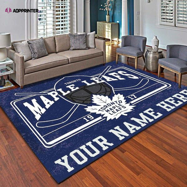 toronto maple leafs rug living room floor decor fan gifts