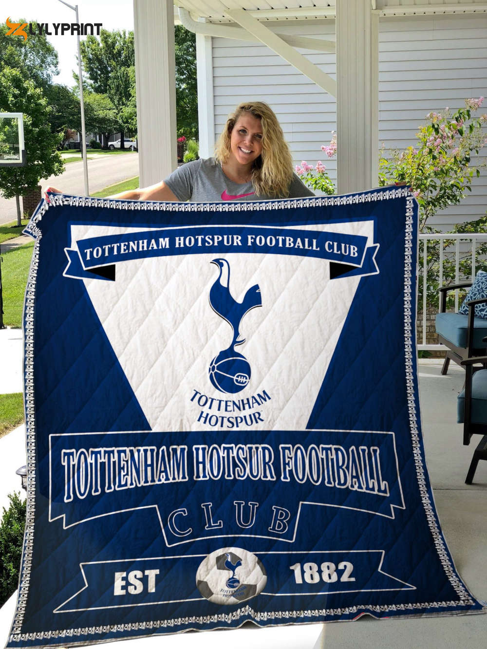 tottenham 2 quilt blanket for fans home decor gift 1