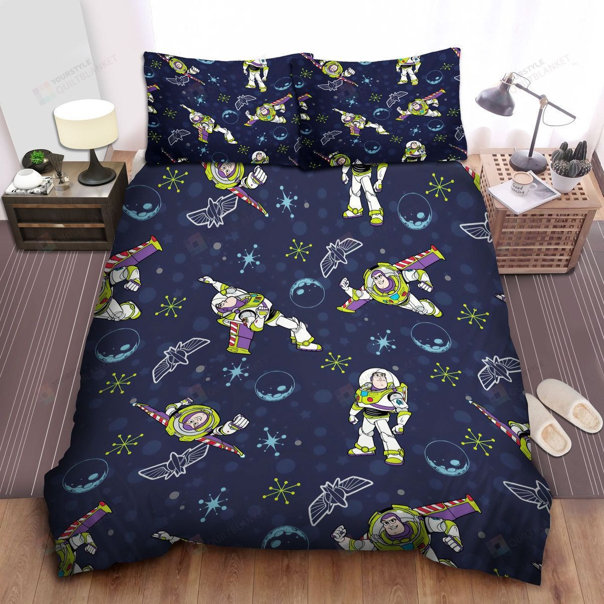 toy story buzz lightyear pattern bed sheets duvet cover bedding sets pcvbl