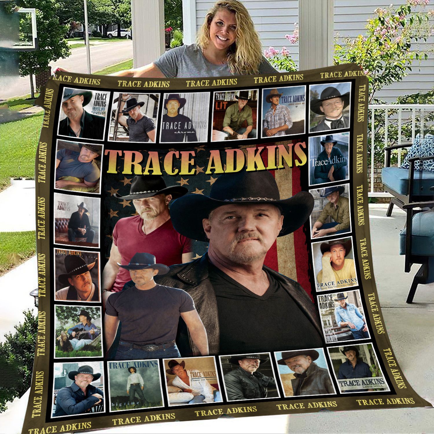 trace adkins inspired throw blanket 7dd7c