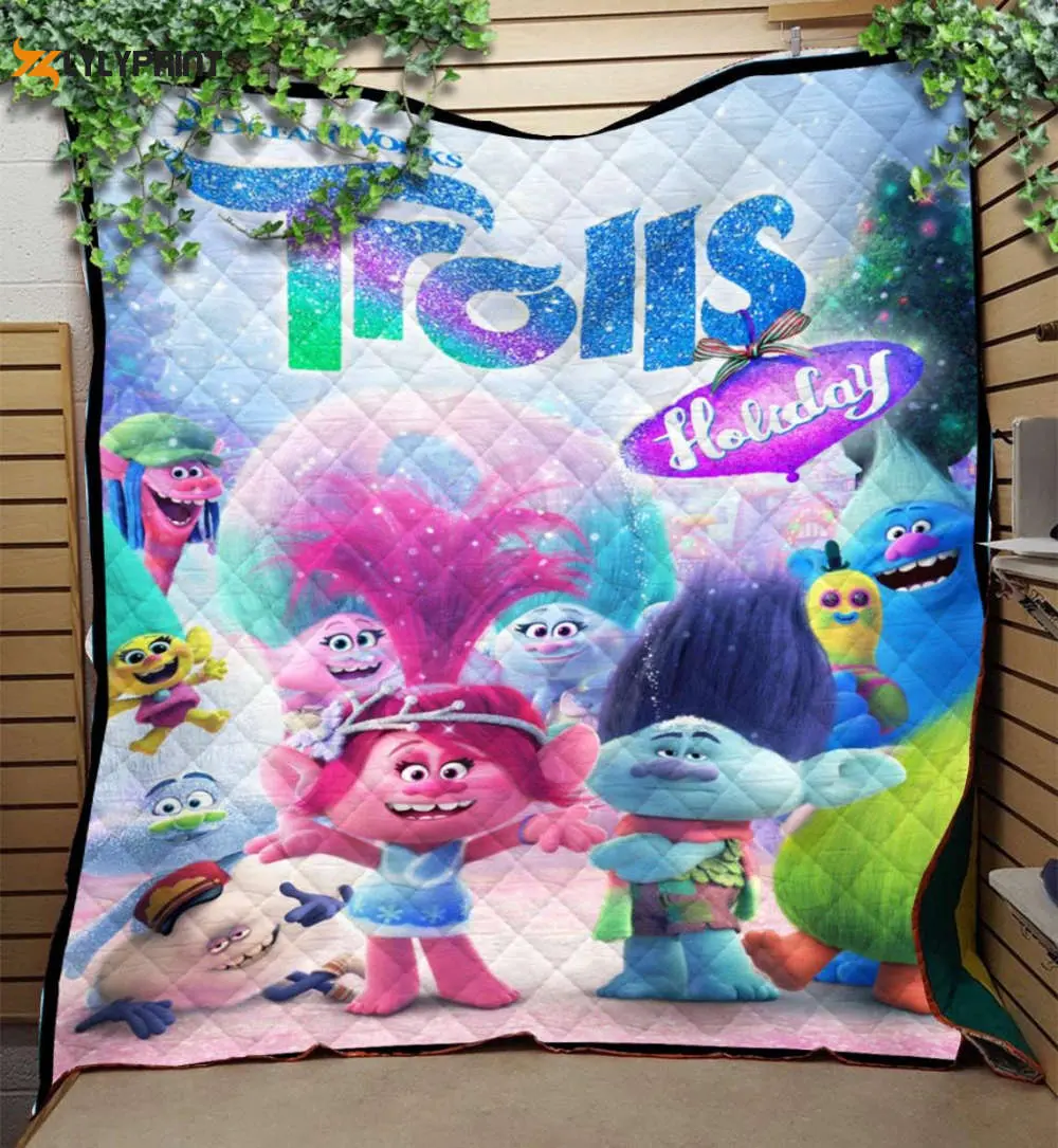 trolls fleece blanket poppy trolls friends blanket poppy trolls throw blanket trolls movie cartoon gifts quilt blanket