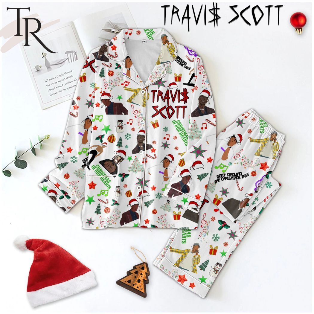 trvis scott christmas in our hearts pajamas set 1 5TNvH