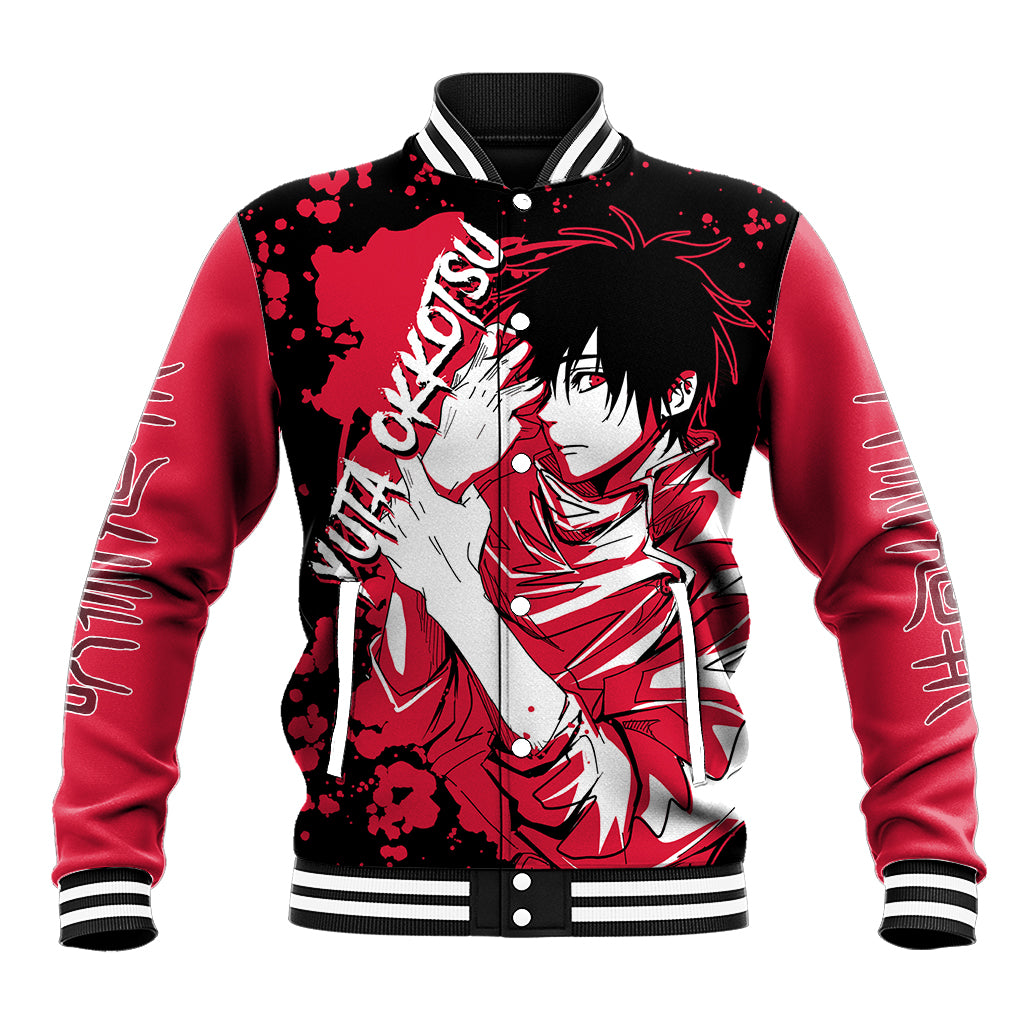 Yuta Okkotsu Jujutsu Kaisen Baseball Jacket Manga Style Art Ts04 ...