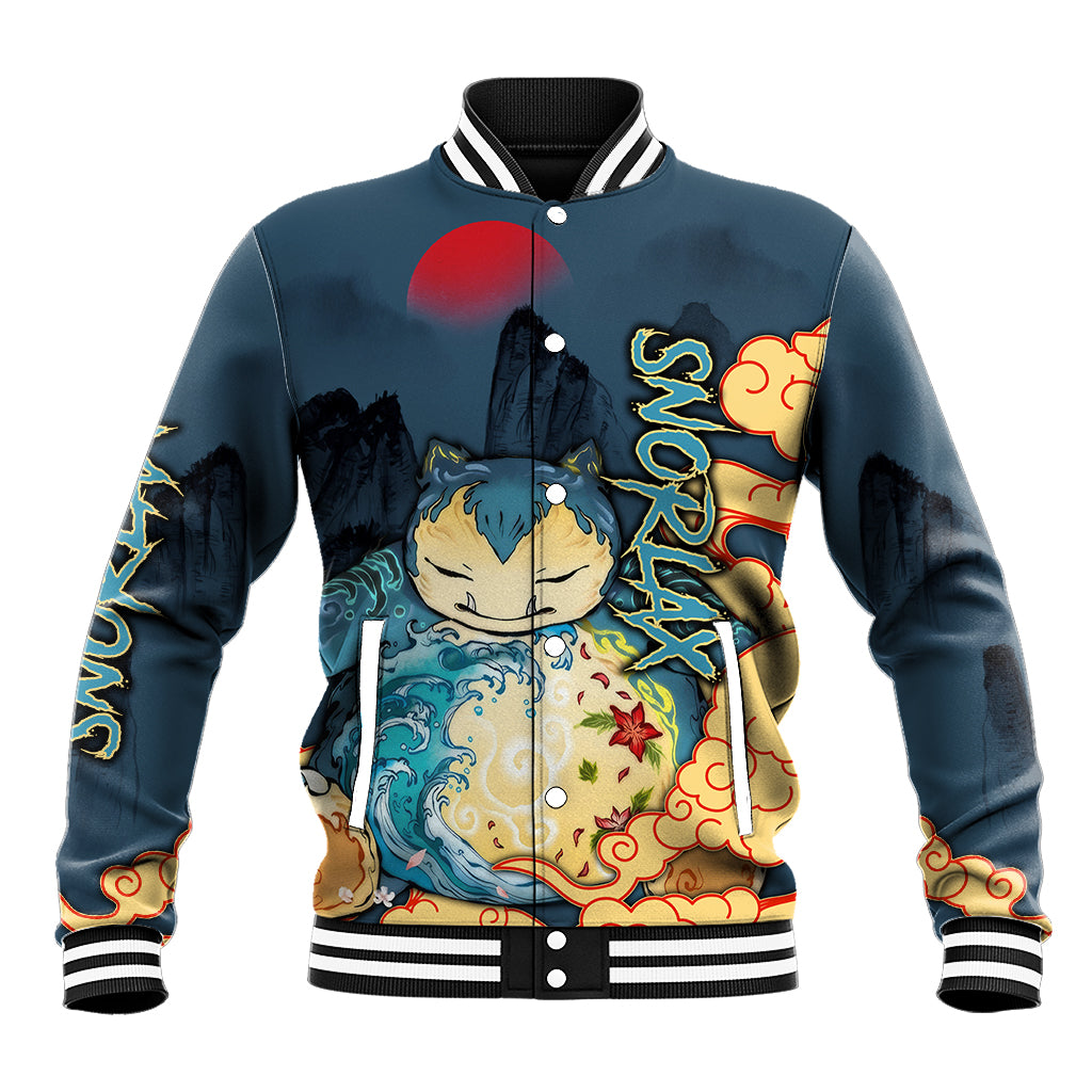 Snorlax - Pokemon Baseball Jacket Anime Japan Art Style Ts04 ...