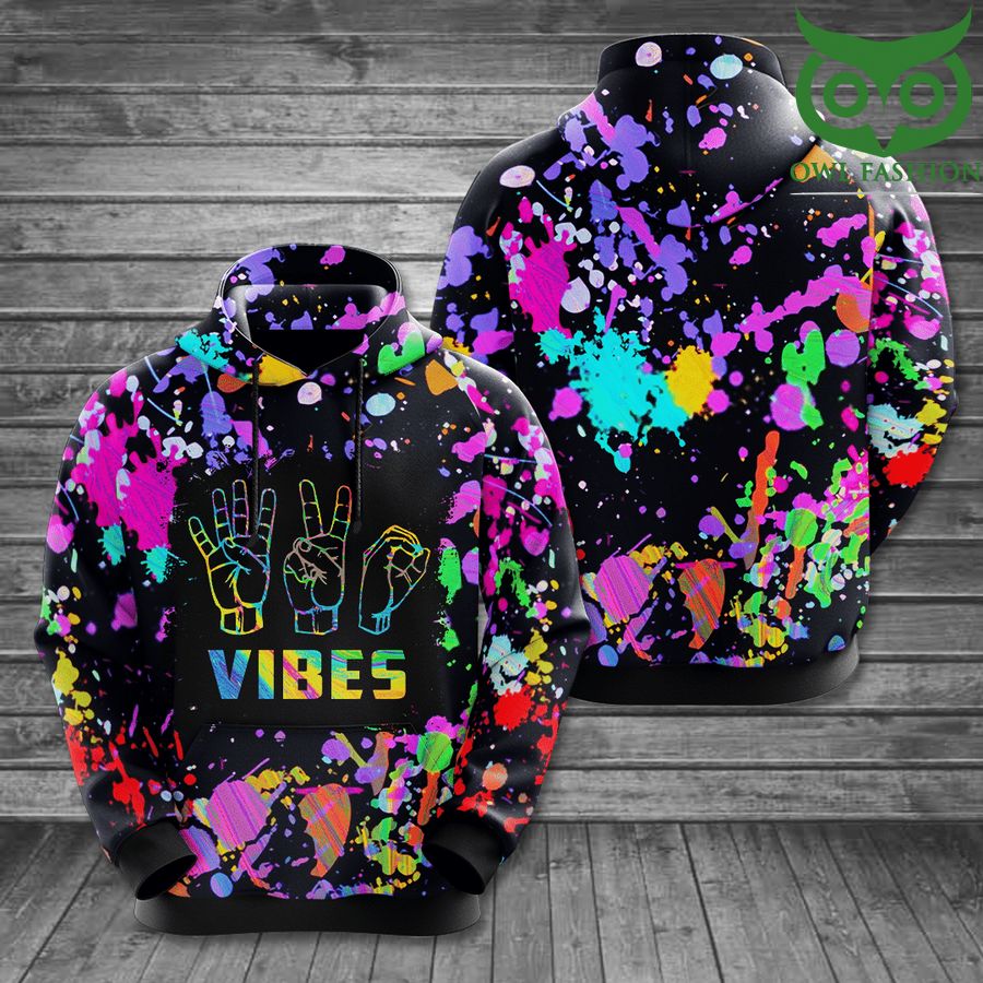 tsHkRpKn 11 420 Vibes weed tie dye 3D hoodie