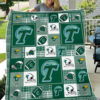 tulane green wave 3 quilt blanket for fans home decor gift