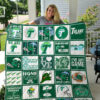 tulane green wave quilt blanket for fans home decor gift 2