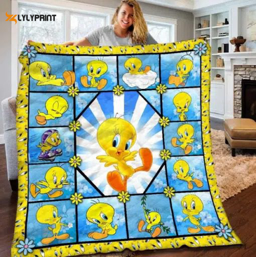 tweety 2 quilt blanket for fans home decor gift 1