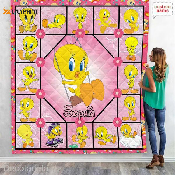 tweety bird 1 quilt blanket for fans home decor gift 5