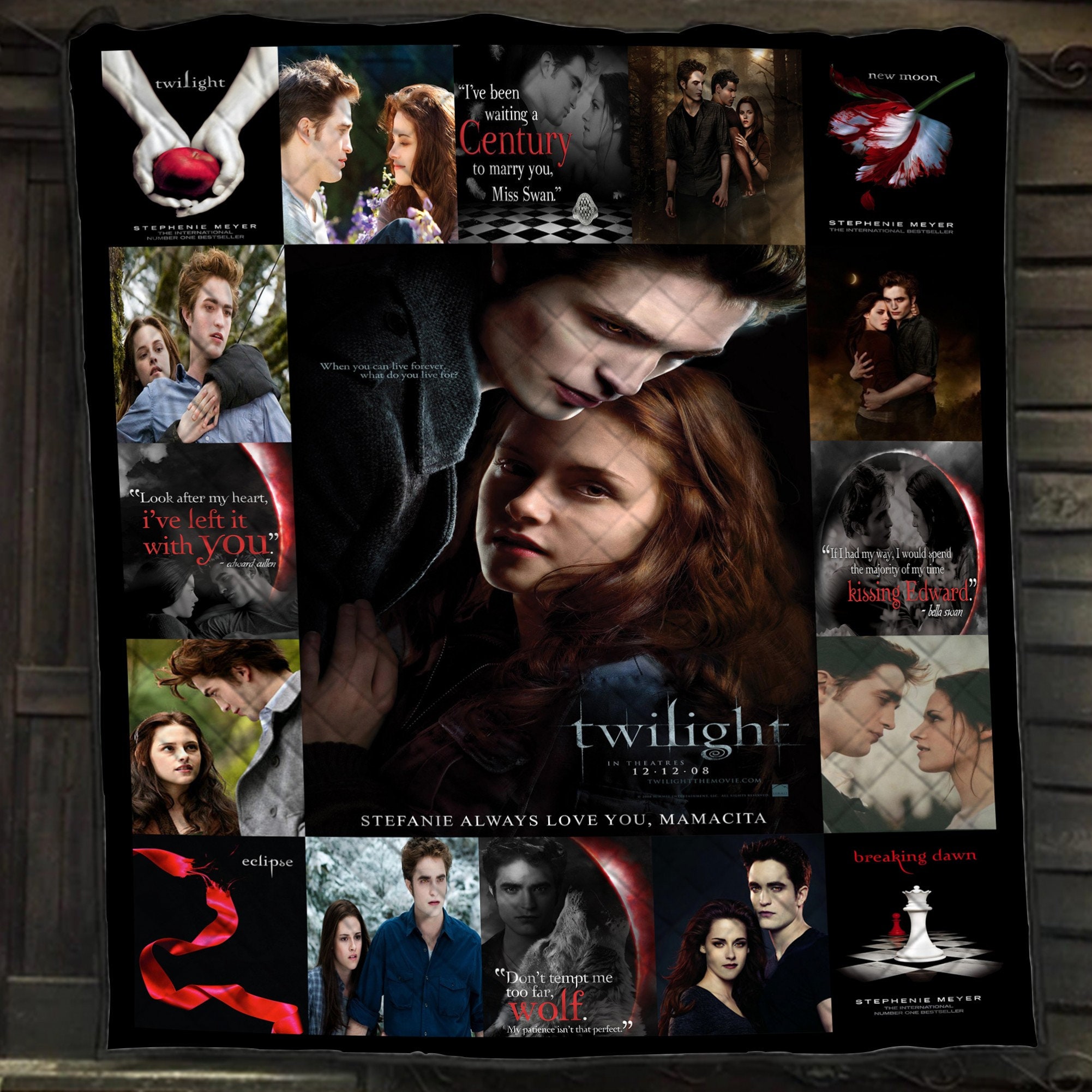 twilights blanket edward and bella team fan 4qhgj