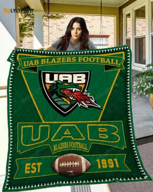 uab blazers 4 quilt blanket for fans home decor gift