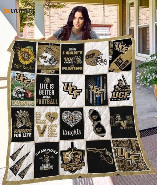 ucf knights 1 quilt blanket for fans home decor gift 3