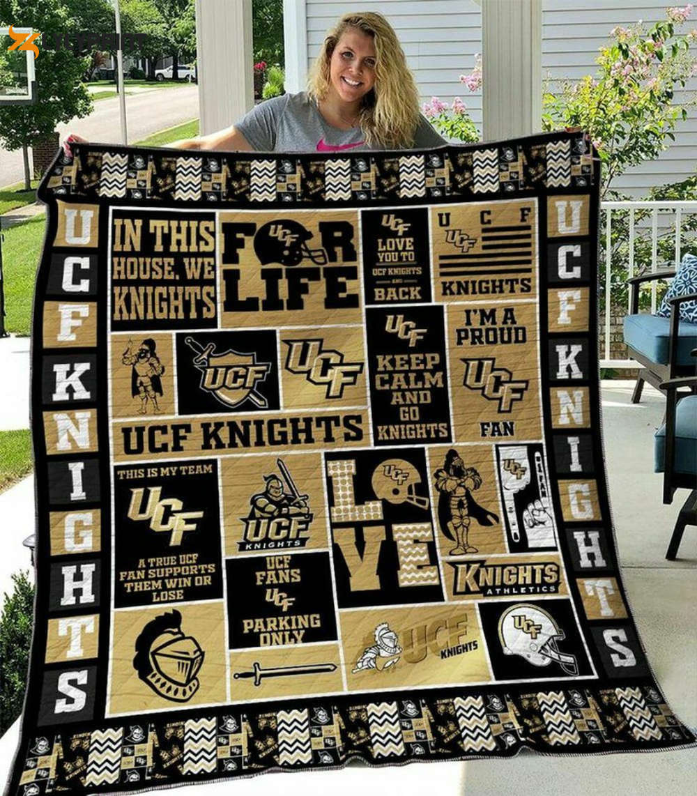 ucf knights 2 quilt blanket for fans home decor gift