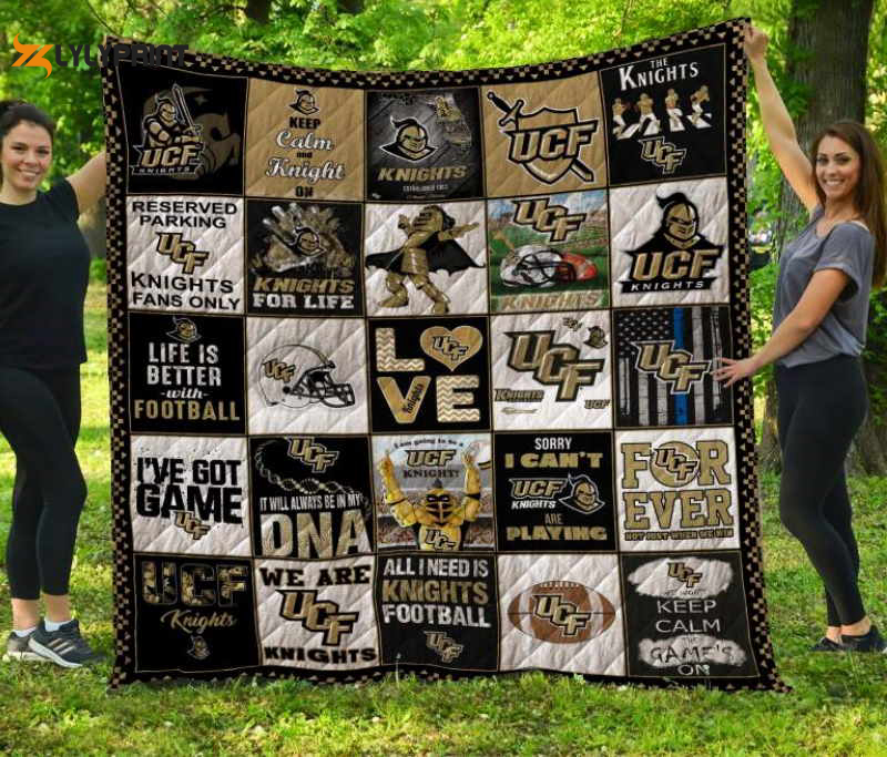 ucf knights quilt blanket