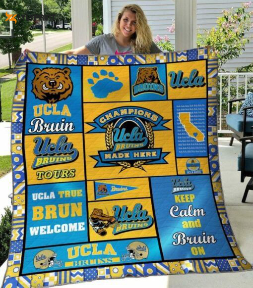 ucla bruins 1 quilt blanket for fans home decor gift 1