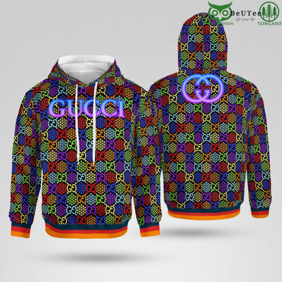 ulyVg8JY 70 Limited Edition Gucci Rainbow Puzzle 3D Hoodie