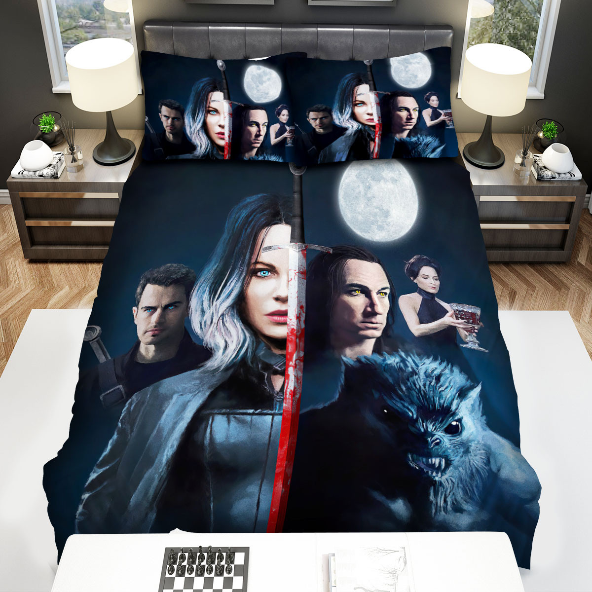 underworld moon and sword duvet cover bedroom sets comfortable bedding sets wknmd