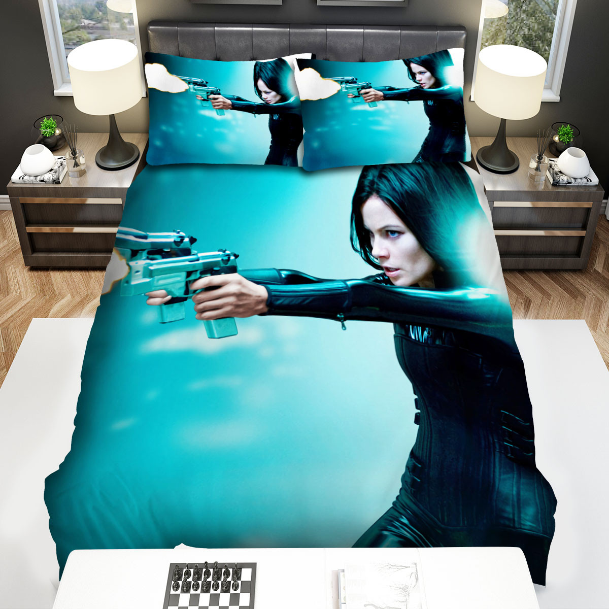 underworld two guns bed sheets spread comforter duvet cover bedding sets mhppm