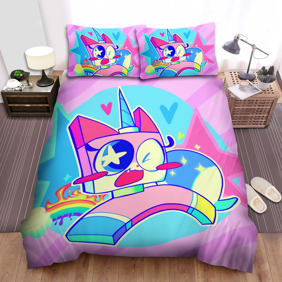 unikitty princess running duvet cover bedroom sets comfortable bedding sets 7f0a0