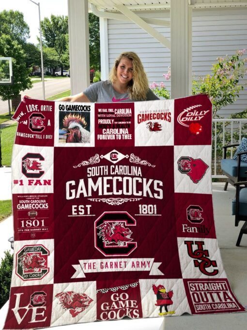 unique south carolina gamecocks quilt blanket 2024 20240215111922210